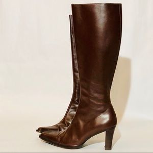Beautiful Dark Brown Leather Boots